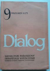 Okładka książki Dialog, nr 9 / wrzesień 1975 Georgi Dżagarow, Sławomir Mrożek, Marek Nowakowski, Redakcja miesięcznika Dialog, Jerzy Sulima-Kamiński