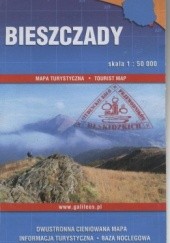 Okładka książki Bieszczady. Mapa turystyczna Dariusz Faustmann, Grzegorz Wamberski