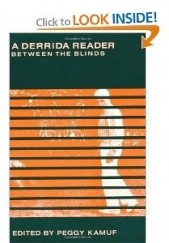 Okładka książki A Derrida reader: Between the Blinds Peggy Kamuf