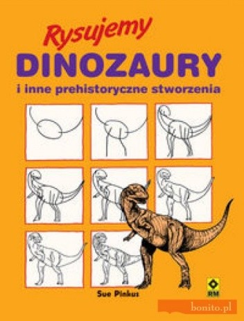 Okładka książki Rysujemy dinozaury i inne prehistoryczne stworzenia Jane Robertson