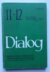 Okładka książki Dialog, nr 11-12 / listopad-grudzień 1989 Anne Devlin, Ron Hart, Jan Krzysztofczyk, Tomasz Łubieński, Redakcja miesięcznika Dialog, Willy Russell