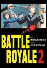 Okładki książek z cyklu Battle Royale