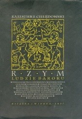 Okładka książki Rzym : ludzie baroku Kazimierz Chłędowski