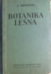 Okładka książki Botanika leśna Zygmunt Obmiński