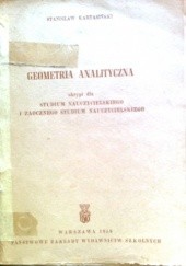 Okładka książki Geometria analityczna Stanisław Kartasiński