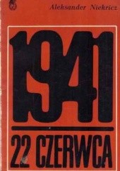 Okładka książki 1941 - 22 czerwca Aleksander Niekricz