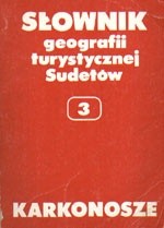 Okładki książek z cyklu Słownik Geografii Turystycznej Sudetów