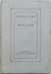 Okładka książki Wiklina Leopold Staff