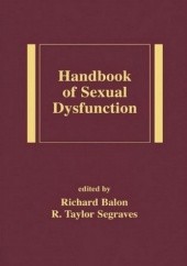 Okładka książki Handbook of sexual dysfunction Richard Balon, Robert Taylor Segraves