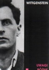 Okładka książki Uwagi różne Ludwig Wittgenstein