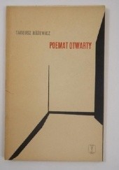 Okładka książki Poemat otwarty Tadeusz Różewicz