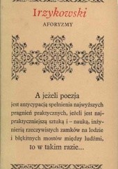 Okładka książki Aforyzmy Karol Irzykowski