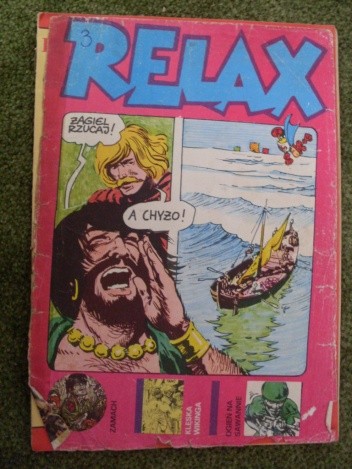 Okładki książek z cyklu Relax - magazyn opowieści rysunkowych