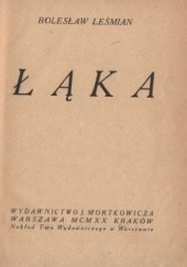 Okładka książki Łąka Bolesław Leśmian