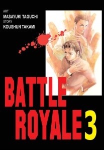 Okładki książek z cyklu Battle Royale