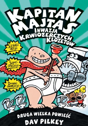 Okładki książek z cyklu Kapitan Majtas