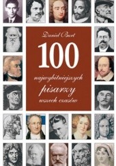 Okładka książki 100 najwybitniejszych pisarzy wszech czasów Daniel Burt
