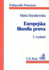 Okładka książki Europejska filozofia prawa