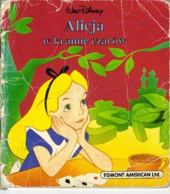 Okładka książki Alicja w krainie czarów Walt Disney