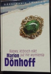 Okładka książki Nazwy, których nikt już nie wymienia Marion Dönhoff