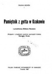Okładka książki Pamiętnik z getta w Krakowie Helena Nelken