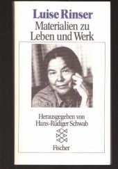 Okładka książki Luise Rinser. Meterialien zu Leben und Werk Hans-Rüdiger Schwab