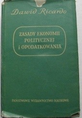 Okładka książki Zasady ekonomii politycznej i opodatkowania David Ricardo