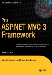 Okładka książki Pro ASP.NET MVC 3 Framework Adam Freeman, Steven Sanderson