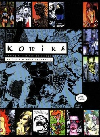 Okładki książek z serii Antologia komiksu polskiego