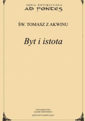 Okładka książki Byt i istota św. Tomasz z Akwinu
