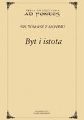 Okładka książki Byt i istota