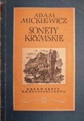 Okładka książki Sonety krymskie Adam Mickiewicz