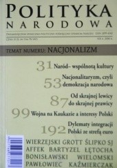 Okładka książki Polityka Narodowa 4/2008 Redakcja Polityka Narodowa