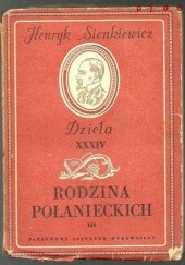 Okładka książki Rodzina Połanieckich tom 3 Henryk Sienkiewicz