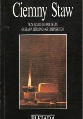 Okładka książki Ciemny Staw. Trzy szkice do portretu Gustawa Herlinga-Grudzińskiego Włodzimierz Bolecki