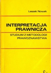 Okładka książki Interpretacja prawnicza : studium z metodologii prawoznawstwa