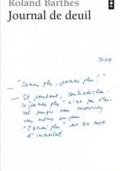 Okładka książki Journal de deuil Roland Barthes