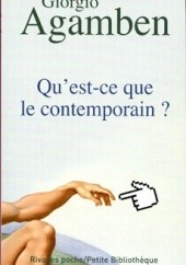 Okładka książki Quest-ce que le contemporain ? Giorgio Agamben