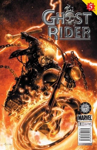 Okładki książek z cyklu Ghost Rider