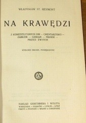 Okładka książki Na Krawędzi Władysław Stanisław Reymont