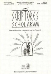 Okładka książki Scriptores Scholarum 19/20 Antoni Leśniak, praca zbiorowa