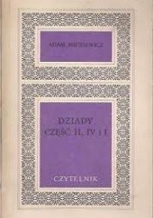 Okładka książki Dziady II, IV i I Adam Mickiewicz