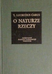 Okładka książki O naturze rzeczy Lukrecjusz