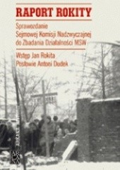 Okładka książki Raport Rokity Antoni Dudek, Jan Rokita