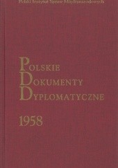 Okładka książki Polskie Dokumenty Dyplomatyczne 1958 Dariusz Jarosz, Maria Pasztor