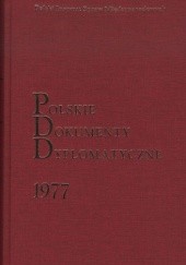 Okładka książki Polskie Dokumenty Dyplomatyczne 1977
