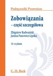Okładka książki Zobowiązania - część szczegółowa Zbigniew Radwański