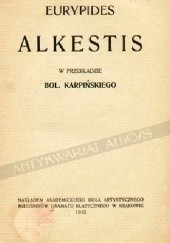 Okładka książki Alkestis Eurypides