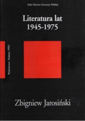 Okładka książki Literatura lat 1945-1975 Zbigniew Jarosiński