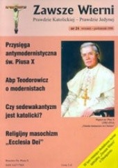 Okładka książki Zawsze wierni, wrzesień-październik 1998 Redakcja pisma Zawsze wierni